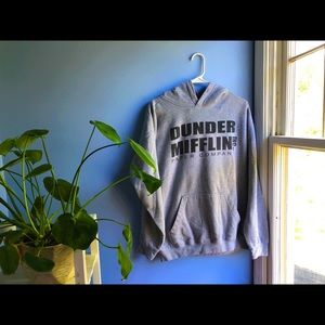 THE OFFICE “Dunder Mifflin” Grey Hoodie